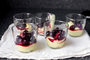 Vanilla custard with roasted blueberries Image and Recipe Source: The Smitten Kitchen